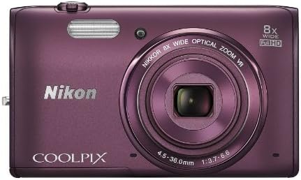 Nikon Coolpix S5300 16 MP Wi-Fi CMOS מצלמה דיגיטלית עם עדשת Nikkor 8x Zoom ו- 1080p HD Video
