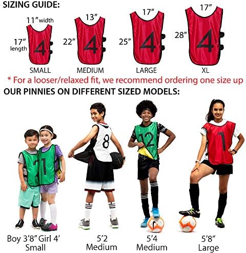 שלב10 ספורט פיניס - הפיך ממוספר בפועל אפוד פרוטות עבור כדורגל, כדורסל תגרות-מבוגרים ילדים