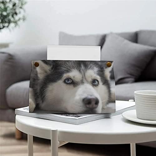 מכסה קופסת רקמות כלבים מחזיק מפית דקורטיבי מתקן נייר למכונית משרדית ביתית