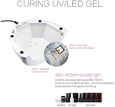 UV LED מנורת ציפורניים אור לבן אור לבן 24W/48W UV LED LED איפור יופי איפור קוסמטי מייבש ציפורניים מכונה פולנית