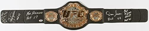 רויס גרייסי קן שמרוק מארק קולמן צ'אק לידל חתום על חגורת צעצועים UFC PSA/DNA - חתימה של מוצרים שונים