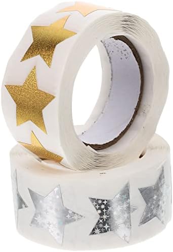 טופיקו זהב כוכב מדבקות גליטר מדבקות 2 לחמניות של ילדים גמול כוכב מדבקות מצופה נייר כוכב מדבקות