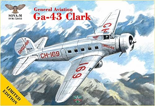 72033 1/72 כללי תעופה גא-43 קלארק ירייה אחת מטוס שוויצרי איירליינס, פלסטיק דגם