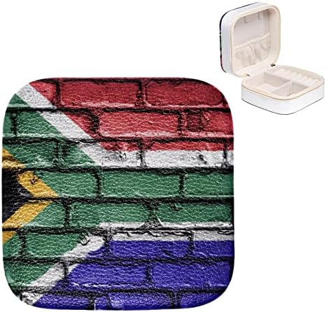 מארגן תכשיטים Guerotkr, קופסת תכשיטים, מארגן תכשיטים, דפוס דגל דרום אפריקה