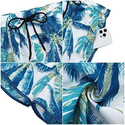 Alitespirit Mens Hawaiian חולצה חליפות כפתור שרוול קצר מזדמן למטה חולצות ומכנסיים קצרים סט קיץ חוף 2