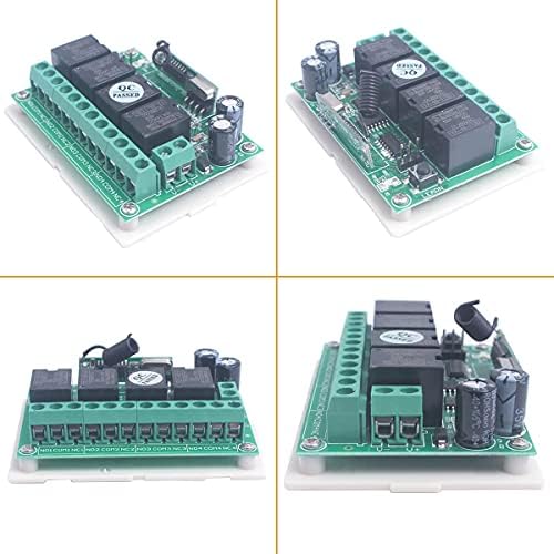 433MHz DC 12V 4CH ערוץ מתג אלחוטי טווח ארוך טווח ארוך מתג שליטה רחוקה