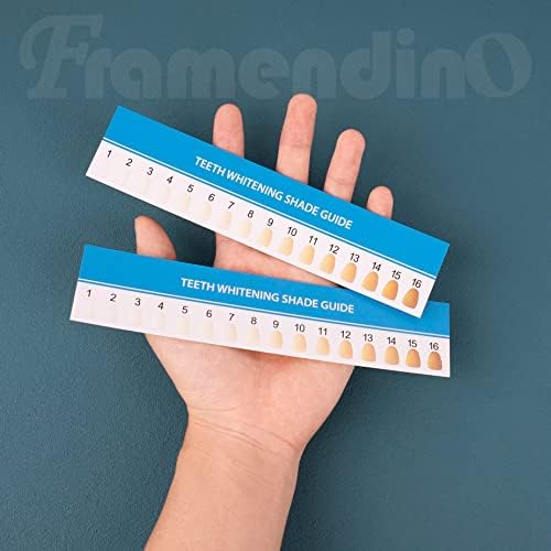 Framendino, 50 חבילות נייר שיניים צלל מדריך הלבנה בהשוואה בין תרשים צללים לטיפול ביתי