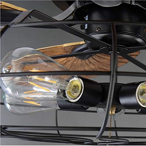 מאוורר תקרה של היגה עם אורות, 52 אינץ 'מאוורר תקרה בתעשייה אור מודרני LED LED מאוורר תאורה אור מרחוק E27