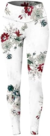 חותלות נשים חג המולד מותן גבוה מותניים סתיו חותלות מוברשות אימון טוניקה חותלות פתית שלג רכה מכנסיים