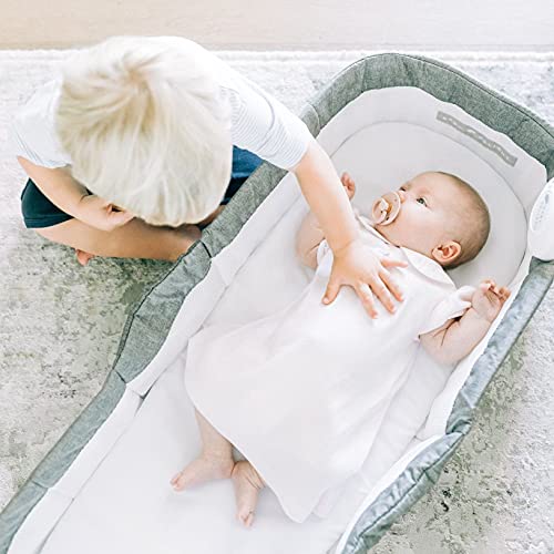 תינוק רחת להתרפק קן הרמוניה נייד תינוק כסא / ייחודי פטנט עיצוב / פחם טוויד