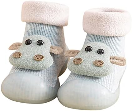 פעוטות ילדים תינוקות שזה עתה נולדו נעלי בנות נעליים בהליכונים ראשונים מעבים חיות קריקטורה חמודות חמודות חיות