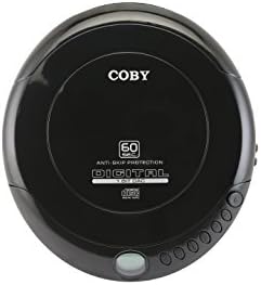 COBY נייד קומפקטי אנטי -סקיפ נגן CD - נגן דיסק מוסיקה קל ומשקל עם זעזועים עם אוזניות פרו -איכותיות - לילדים ומבוגרים