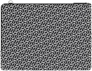 ריצ'מונד פינץ '13 -14 אינץ 'נייד מארז, שחור לבן שחור שחור טבעוני שרוול מחשב נייד טבעוני, כיסוי מגן