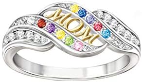 בעלי החיים טבעת חיוניות טבעת מתנת יום זהב-מצופה אמא של מתנה דו צבע יהלומי חג נשים של טבעת טבעות