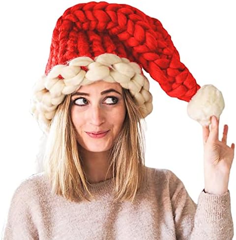 חוט צמר איסלנדי יצירתי כובעי חג מולד סרוגים כובעים ציידים