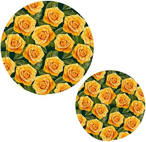 ורדים של טריבטי פרחים למנות חמות מחזיקי סיר סט של 2 חתיכות רפידות חמות לשלוש טריביות עמידות בחום למטבח לסירים