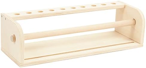 ברייט עץ שולחן נייר רול מתקן, לא עם נייר, מתאים גודל עבור 11.8 רוחב נייר לחמניות, שולחן עבודה סולידווד כן