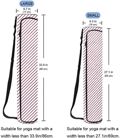 אדום פס יוגה מחצלת תיק עם רצועת כתף יוגה מחצלת תיק חדר כושר תיק חוף תיק