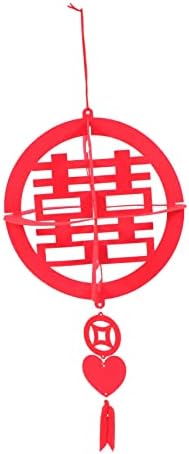 Tofficu מילה שמח חדר חתונה חתונה חתונה עיצוב סיני פנס תפאורה אדום גרלנד סינית שנה חדשה קישוט סינית מילה סינית