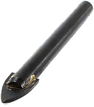 שחור 12 ממ טוויסט מקדחי רוחב חנית נקודת קרביד הטה זכוכית קרמיקה ג ' ובר מקדחי מקדח