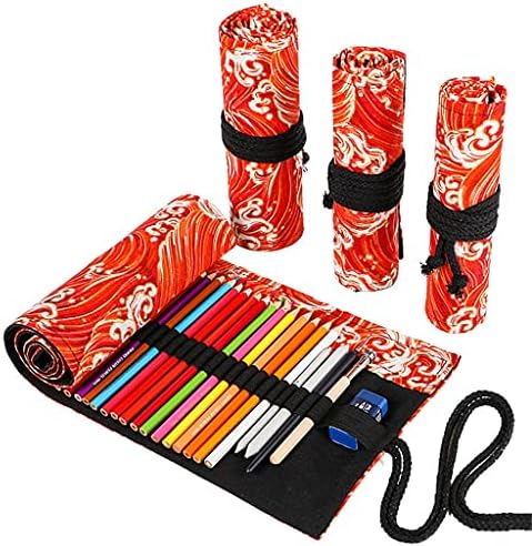 מארז עיפרון SXNBH Roll Castil 12/24/36/48/72 חורים עיפרון עפר אדום עט עט עט קופסת תיבת תיבת תיבת קופסאות