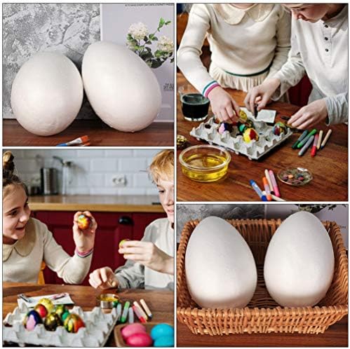 כדורי קצף צונחיים ביצת עוף 3 יחידות ציור ביצה קישוט פסחא פסטיבל ילד מלאכה ביצים כדורים ביצים מזויפות