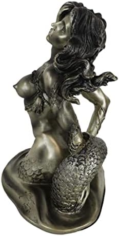 אברוס מיושן ברונזה שרף עירום בים מפתה פסל 7.25 אינץ