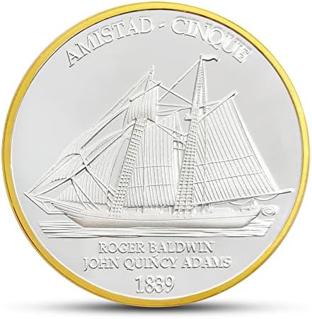 מטבעות ספינות גברים אמיצים אינם חוששים ממנעולים שבורים ומגוון כועס 1839 מלחמת אזרחים דרום אמריקה מדליית זיכרון