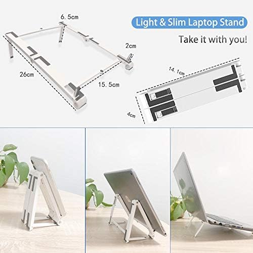Standwave Stand and Mount תואם לפייסבוק פורטל Go - Pocket Aluminum Stand 3 -in -1, נייד, עמדת צפייה