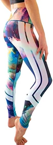 חוטי קולורדו בצבעי מים יוגה יוגה-מולטי מודפס-XS נשים אימון פעיל יוגה חותלות מרובות צבעי מים מודפסים L