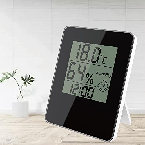 שעון שולחן קוואשנג עם לחות טמפרטורה חדר מקורה מדחום דיגיטלי היגרומטר מד אלקטרוני
