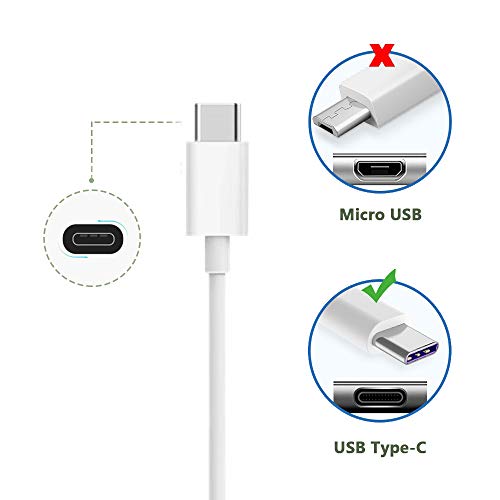 2 חבילות 5ft/6ft ipad Pro Charger כבל USB C כבל לבן עבור iPad Pro 12.9/11 2018 Galaxy Ultra S20+S10