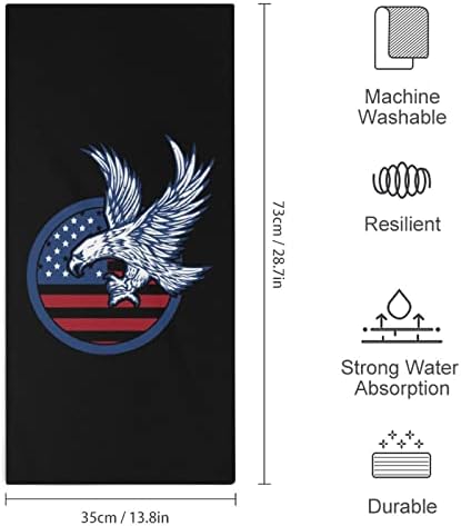 נשר על דגל אמריקה יום עצמאות יום מגבות יד יבש מגבות מיקרופייבר מגבות סופרות סופגות סופגות