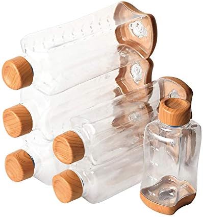 פרל מתכת HB-4854 בקבוק ספל, עץ x ברור, 16.9 פלורידה, בקבוק אקווה מפלסטיק, סגנון בלוק