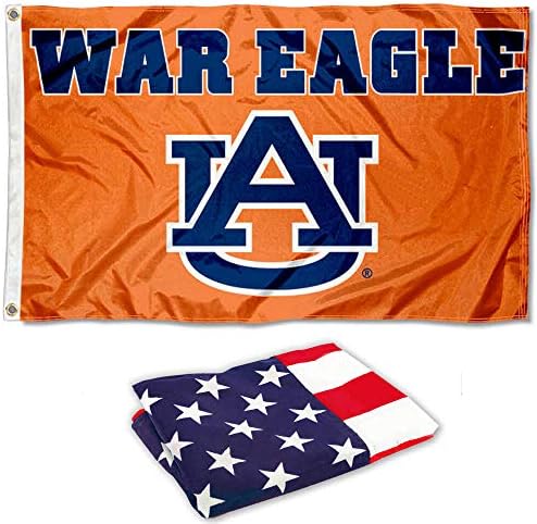 דגל הנשר של מלחמת Auburn and USA 3x5 סט דגל