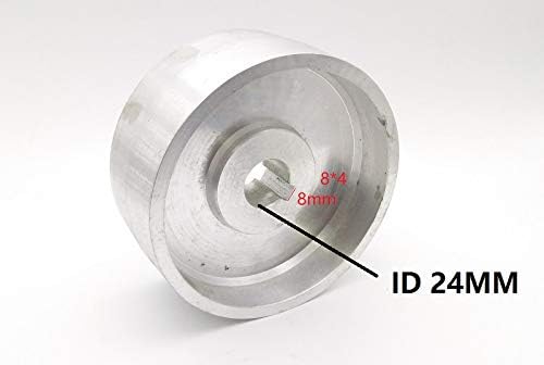 Xucus חדש 1305524mm מלא אלומיניום מגע גלגל פעיל גלגל פעיל למכונת חגורה עם מפתח 84 ממ -