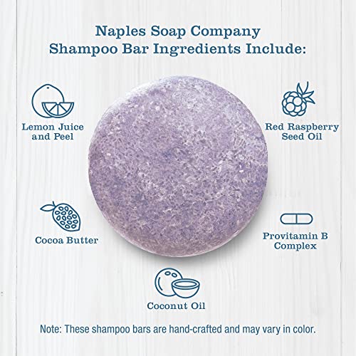 חברת סבון נאפולי שמפו מוצק בר-ללא פרבנים, אלכוהול, פתלטים-בעבודת יד, רמת חומציות מאוזנת, ידידותית