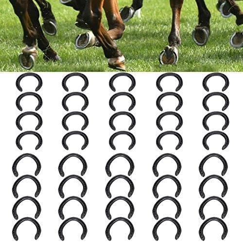 סט פרסה פי שישה, 10 סטים 5. 1 על 5.1 על 0.3 אינץ', 5.0 על 5.0 על 0.3 אינץ ' נעלי סוס, קישוטי מסיבת סוסים