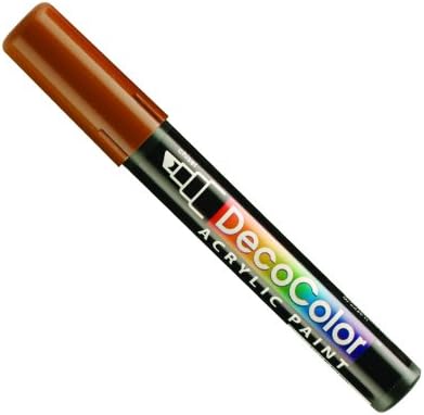 UChida 315-C-S-SLV Marvy Deco Color Color Tip Tip Stain Stain Marker, כסף