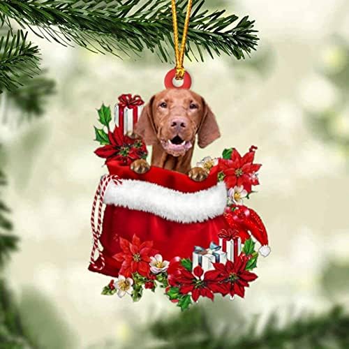 פעמונים גרלנד 2022 אופי כלב מצויר חדש של כלב לפני חג המולד תליון מכונית תליון עץ חג המולד תליון קישוט לחג המולד
