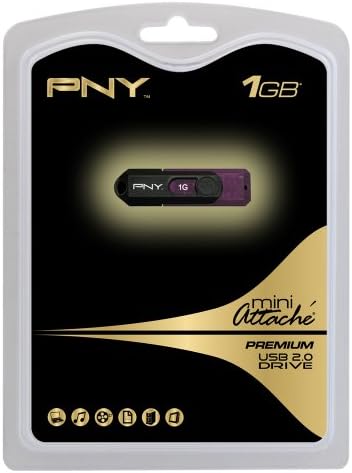 PNY מיני נספח 1 GB USB 2.0 כונן הבזק P-FD1GB/MINI-FS