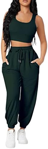 מערכות טרקלין לנשים טנק ספורט גופית חליפת טנטה חליפת מכנסי אפוד צמודים מוצקים מערכי אימון נשים חליפות