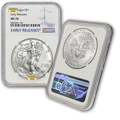 2006 - הווה 1 גרם אמריקן סילבר איגל MS -70 $ 1 NGC State Mint State