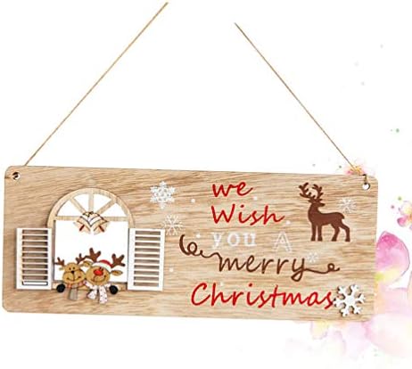 חג המולד דלת סימן חג דלת עץ פלאק חג המולד מכתב תליית סימן בברכה דלת קיר תליית קישוטי חג המולד חג המולד