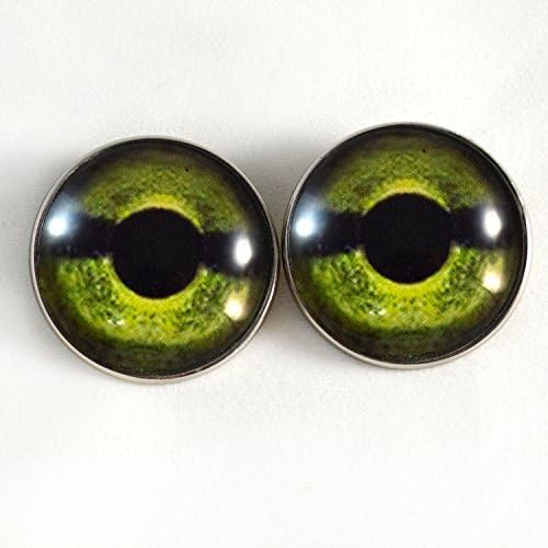 30 ממ ים ירוק צב זכוכית עיניים תפור על כפתורים לבעלי חיים ממולאים בובות אמנות בובות סרוגה יצורים תכשיטים