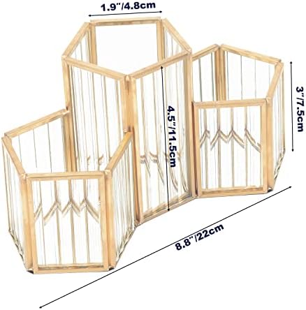 3 חריץ זהב מתכת קוסמטיקה מברשות אחסון, מברשות כוס עבור יהירות שולחן, שידה, אמבטיה, חדר שינה, משטחי, עט עיפרון