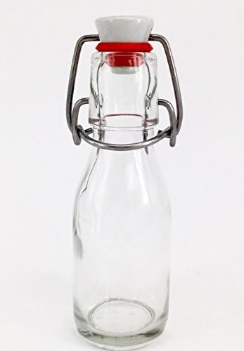 בקבוק הזכוכית המסורתי של נוטלי פקק הנדנדה, חותם אדום, 100 מל