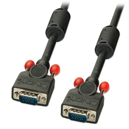 Lindy 15m Premium SVGA Monitor Cable, שחור
