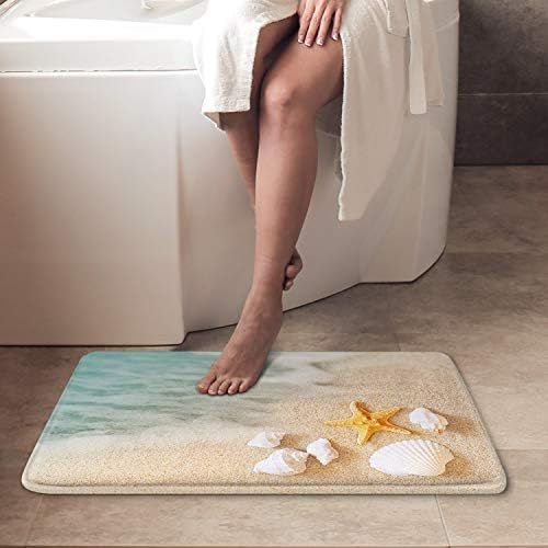 שטיחי אמבטיה לאמבטיה, שטיחי שטיחי אמבטיה ללא סחף, חוף כוכב ים מעטפת ים כיסוי רחיץ שטיח רצפה שטיחים שטיח
