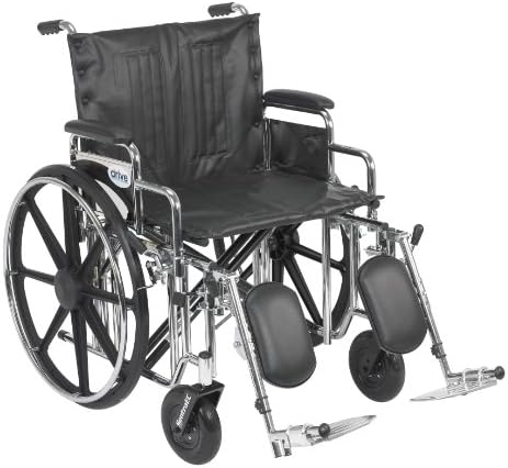 כונן רפואי סנטרה כיסא גלגלים כבד במיוחד עם סגנונות זרוע שונים ואפשרויות חבלול קדמיות, שחור, בריאטרי, 24